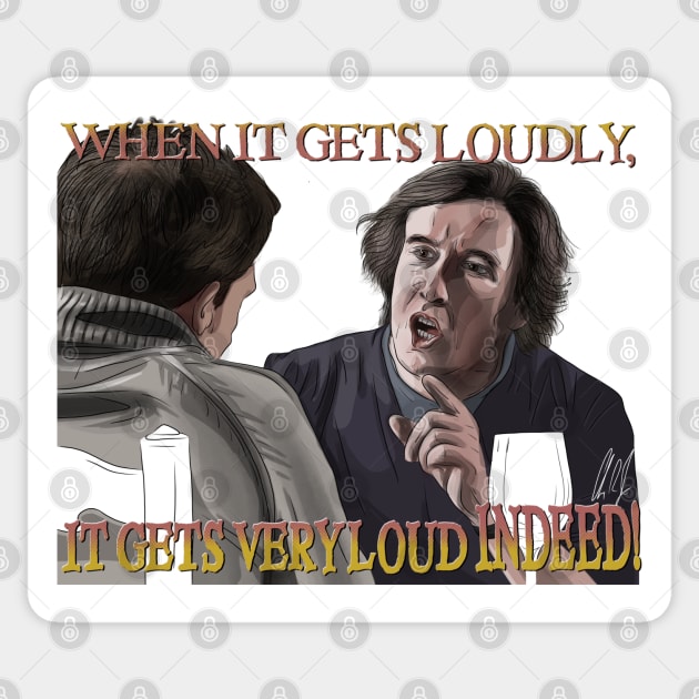 The Trip: It Gets Very Loud Indeed! Sticker by 51Deesigns